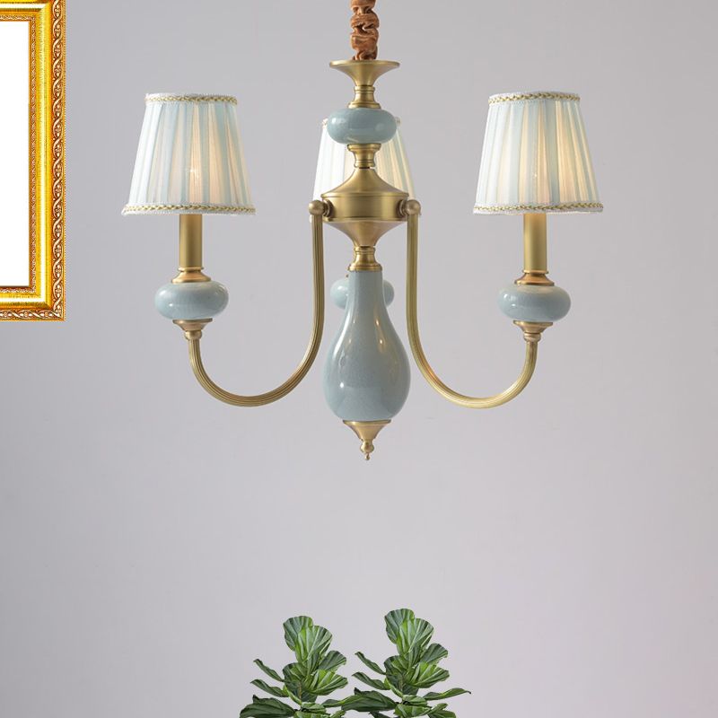 Silva Retro Elegante Tessuto Lampadari Sala da Pranzo