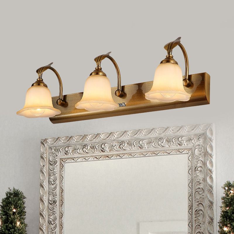 Arisha Retro Fiore Metallo Vetro Applique Soggiorno
