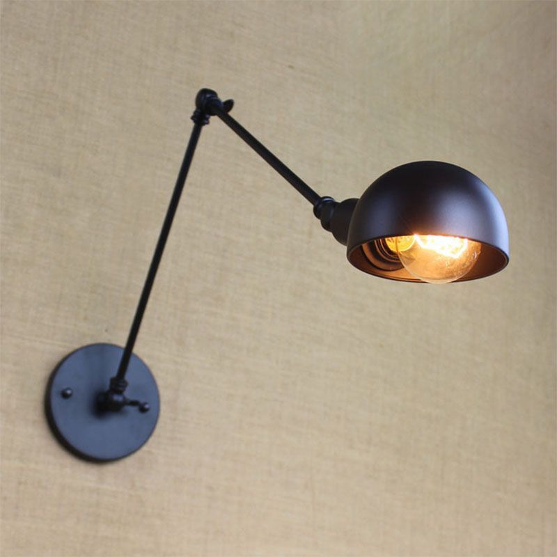 Epoch Minimalista LED Applique Regolabile Metallo Nero Soggiorno/Camera da Letto