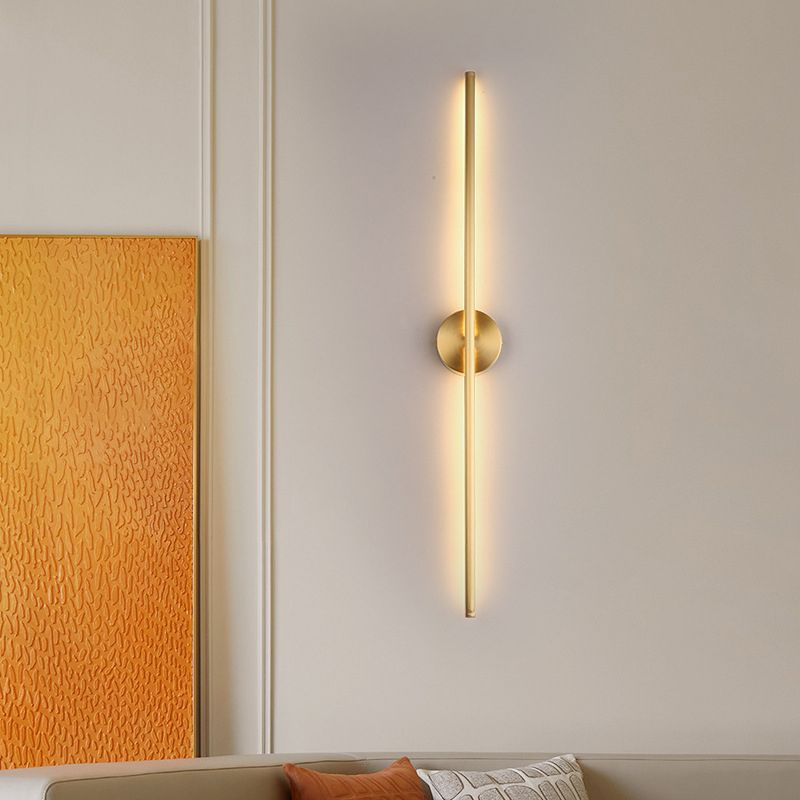 Arisha Moderni LED Minimalismo Applique Metallo Oro Lineare