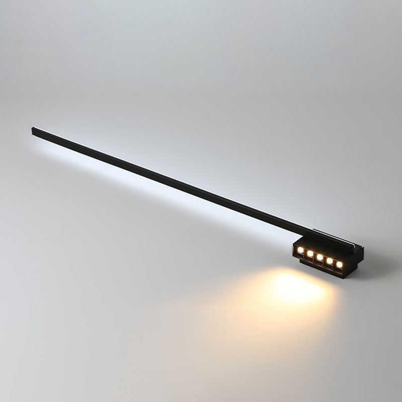 Arisha Minimalista LED Lineare Metallo Acrilico Vanità Applique Nero Bagno