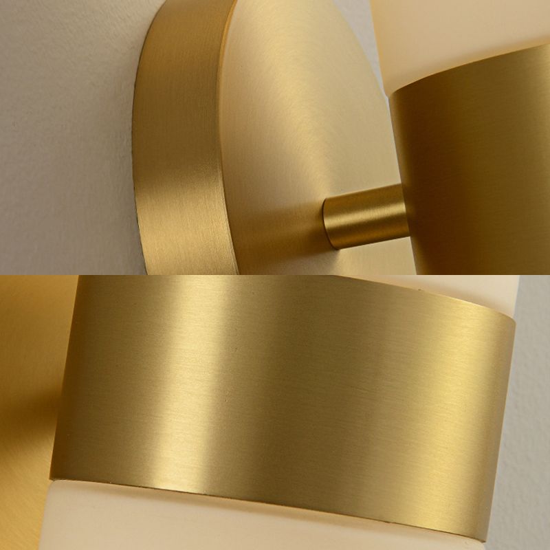 Arisha Vintage Cylinder Ottone Lampade da Specchi LED Metallo