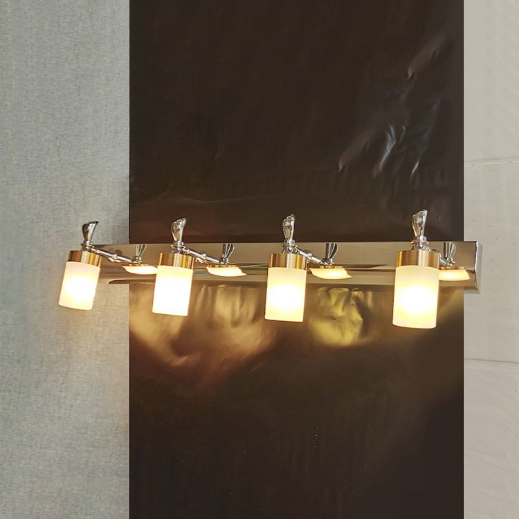 Arisha Moderno Classico LED Applique Metallo Acrilico Oro Specchio Bagno/Camera da Letto