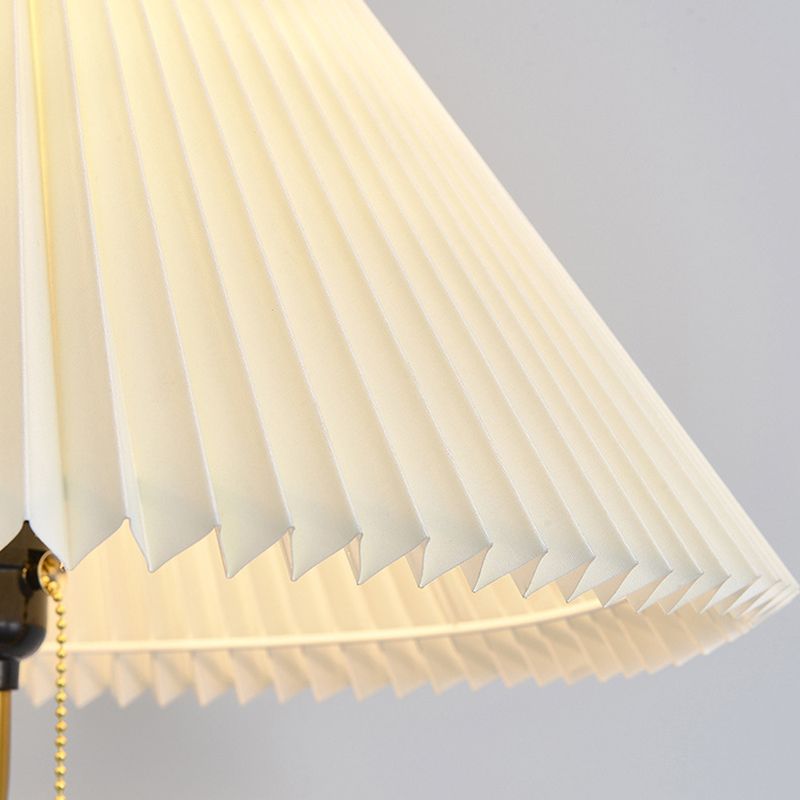Muto Plissettato Lampade da Terra Metallo/Tessuto LED