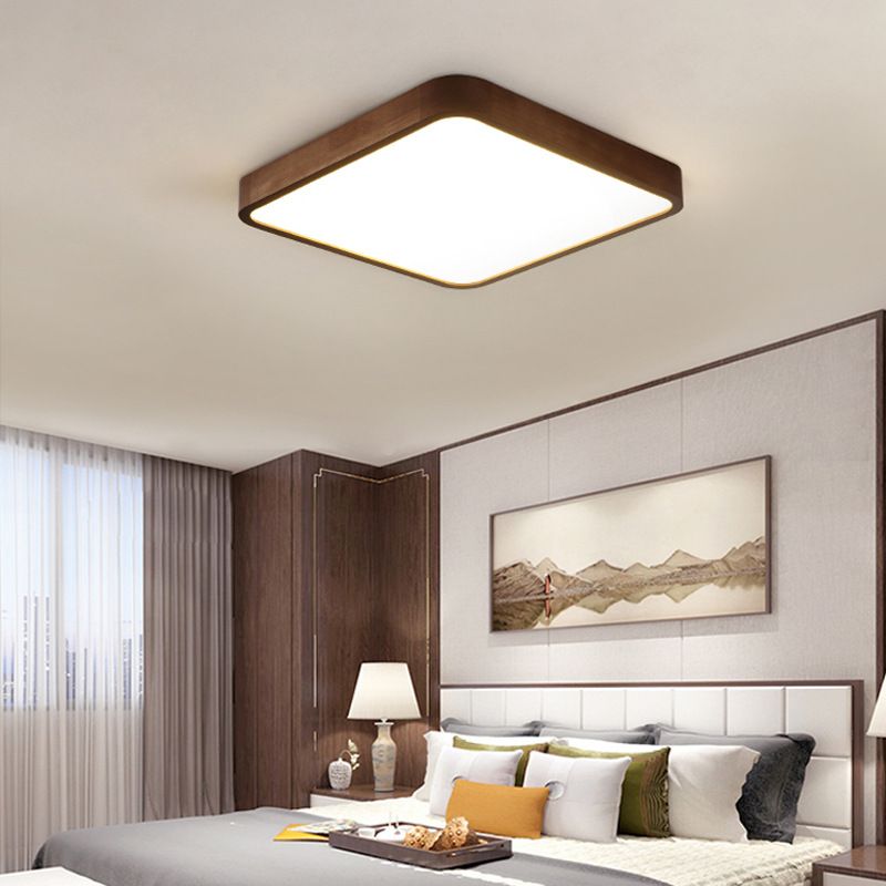Muto Moderno LED Geometriche Plafoniere Legno/Acrilico Sala da Pranzo