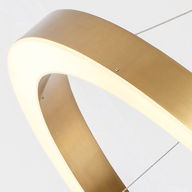 Arisha Lusso Anello Metallo Acrilico Lampade a Sospensione