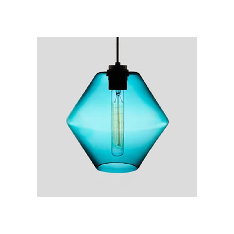 Arisha Art Deco Vetro Cilindrico Lampade a Sospensione