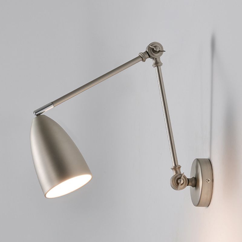 Epoch Minimalismo LED Cupola Forma Regolabile Applique Nero/Bianco/Nichel Soggiorno/Camera da Letto