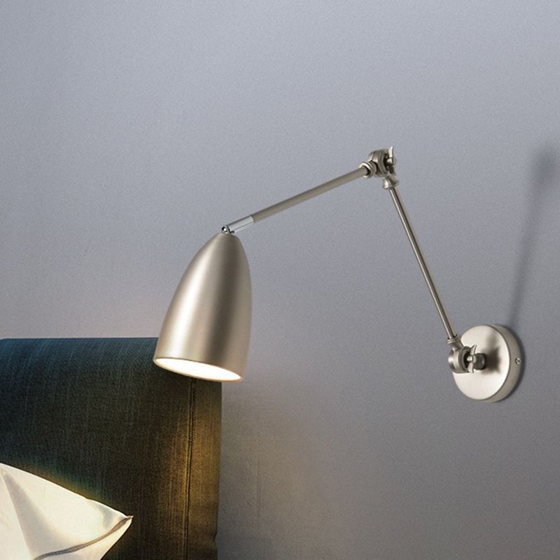 Epoch Minimalismo LED Cupola Forma Regolabile Applique Nero/Bianco/Nichel Soggiorno/Camera da Letto
