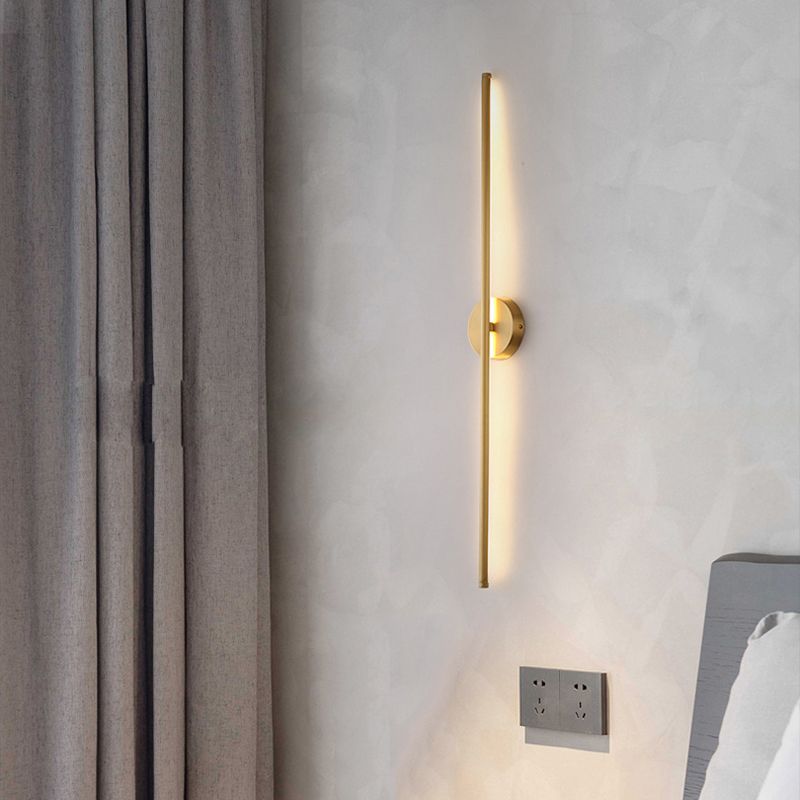 Arisha Moderni LED Minimalismo Applique Metallo Oro Lineare