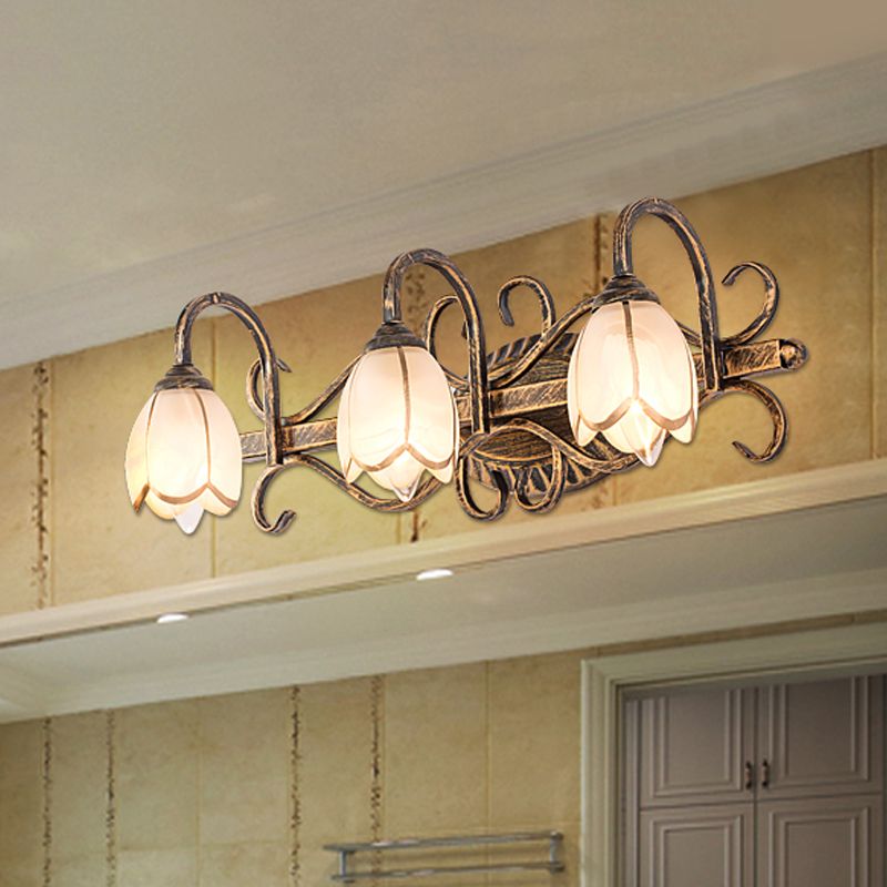 Arisha Retro Ottone Antica Applique Specchio Soggiorno
