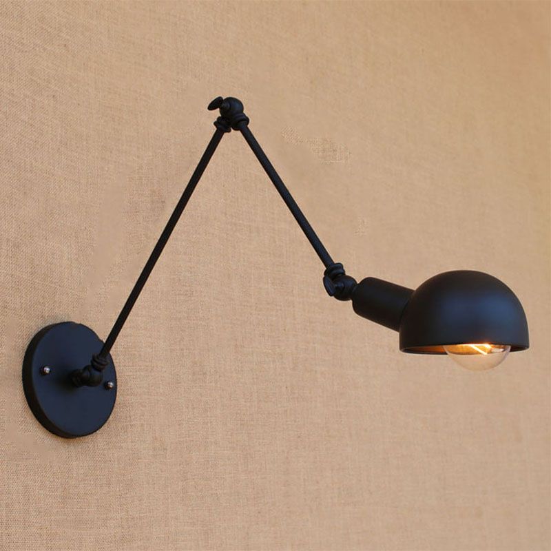 Epoch Minimalista LED Applique Regolabile Metallo Nero Soggiorno/Camera da Letto