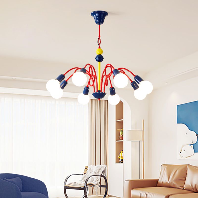 Valentina Moderno Metallo Lux Lampadario Multicolore Soggiorno/Sala da Pranzo