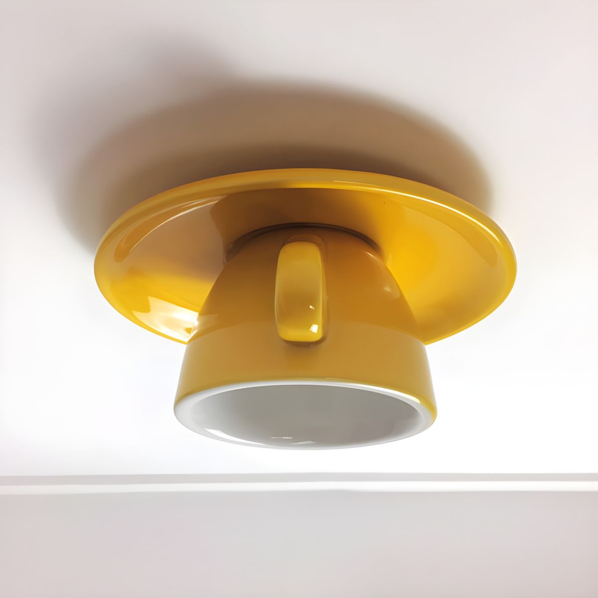 Valentina Moderno Tazze Caffè Ceramica Plafoniere, Blu/Rosa/Giallo