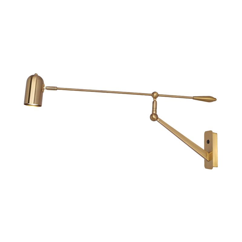Arisha Moderno/Minimalista Applique Cilindro/Metallo Oro Regolabile Camera da Letto
