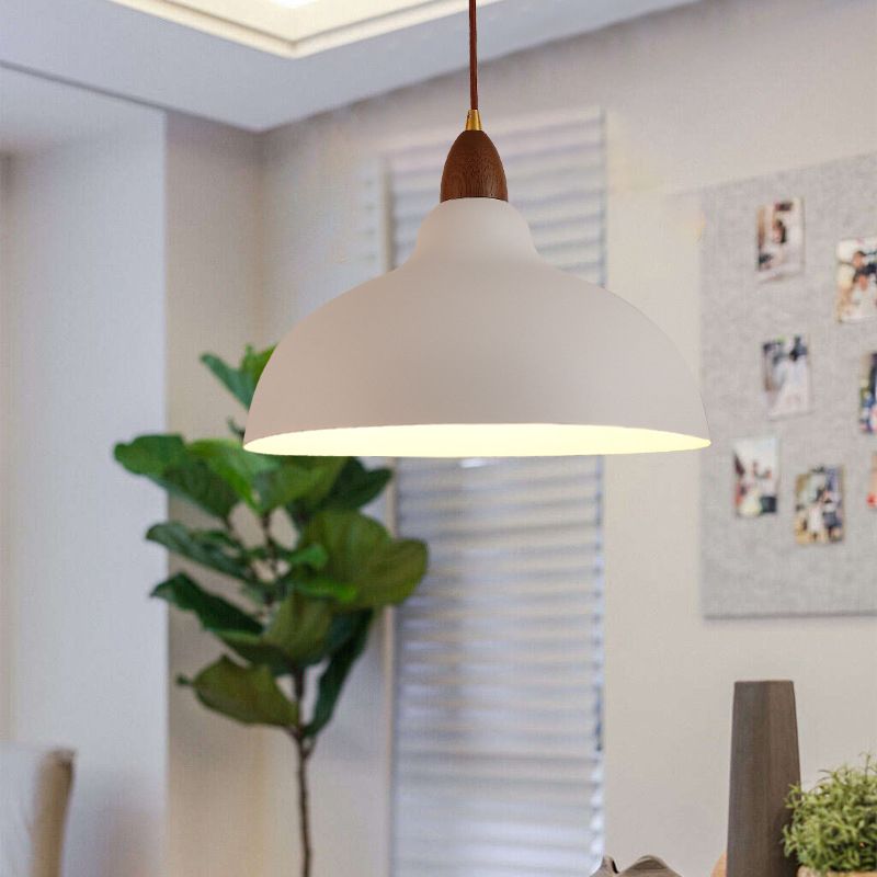 Valentina Minimalista Rotondo Metallo Lampade a Sospensione Bianco