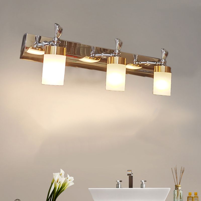 Arisha Moderno Classico LED Applique Metallo Acrilico Oro Specchio Bagno/Camera da Letto