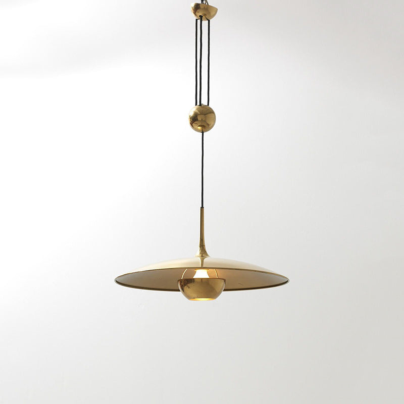 Arisha Minimalista LED UFO Lampada a Sospensione Metallo Oro Soggiorno/Camera da Letto