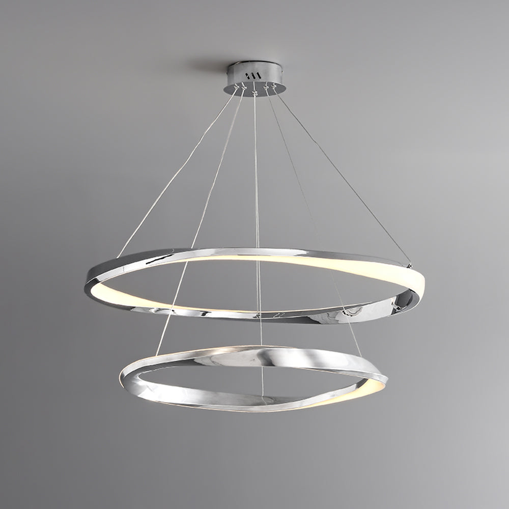 Arisha Lampada a Sospensione Metallo Oro Spirale Anello Minimalista
