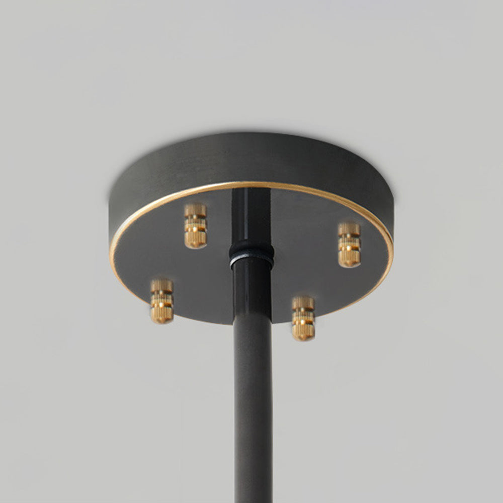 Kristy Moderne LED Conchiglia Anulare Lampade a Sospensione Metallo Vetro Nero/Oro Soggiorno/Camera da Letto