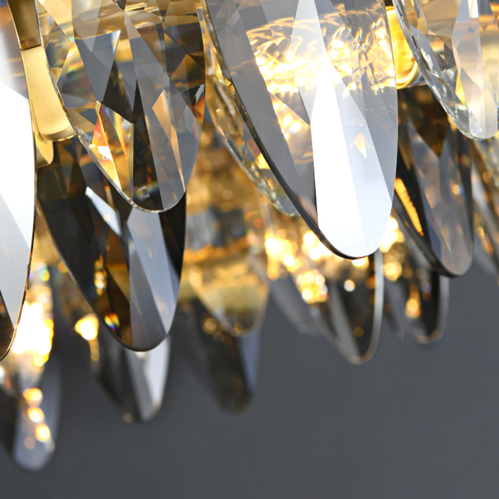 Kristy Moderne LED Lampade a Sospensione Nero/Oro Metallo Oro Annulare Soggiorno/Camera da Letto