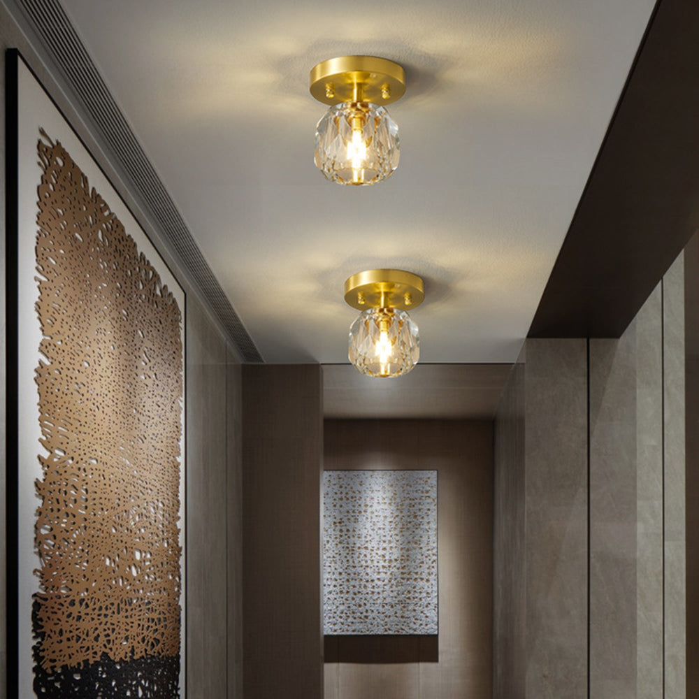 Kristy Classico LED Design Piccolo Diamante Lusso Plafoniere Metallo/Acrilico Ore Soggiorno/Camera da Letto