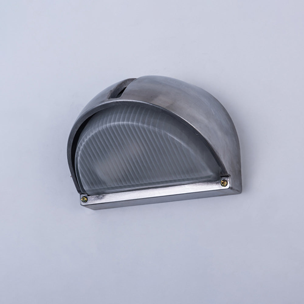 Ray Moderna PC/Vetro Applique Esterno Argento Cortile/Balcone