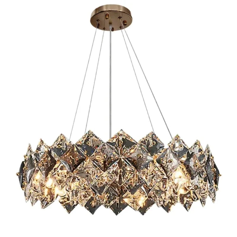 Kristy Moderno Design Cristallo Metallo Lampade a Sospensione Oro