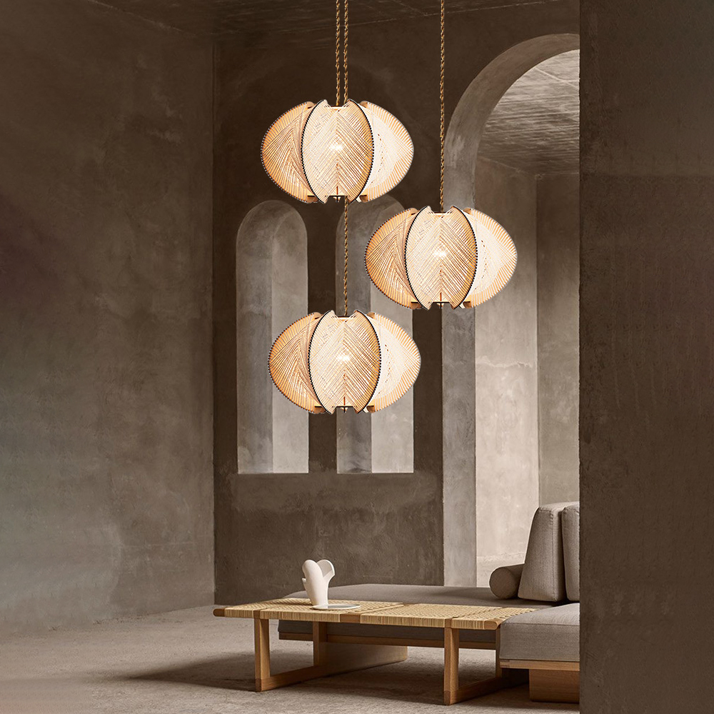 Ritta Rotondo LED Lampade a Sospensione Corda Sala da Pranzo