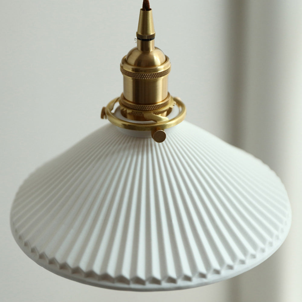Muto Design LED Applique da Parete Ceramica/Legno/Chiaro Cupola Vintage Soggiorno/Camera da Letto