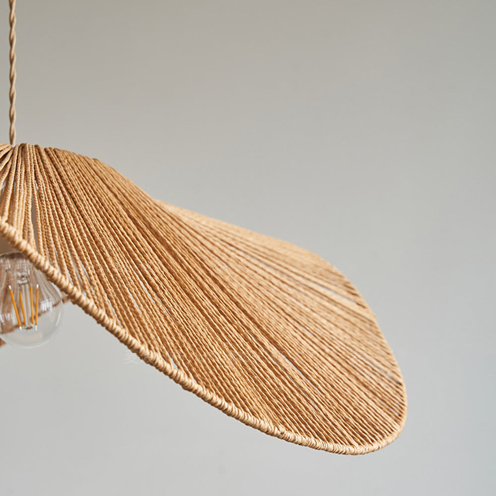 Ritta Lampada a Sospensione Beige/Marrone Gemelli Rutistica