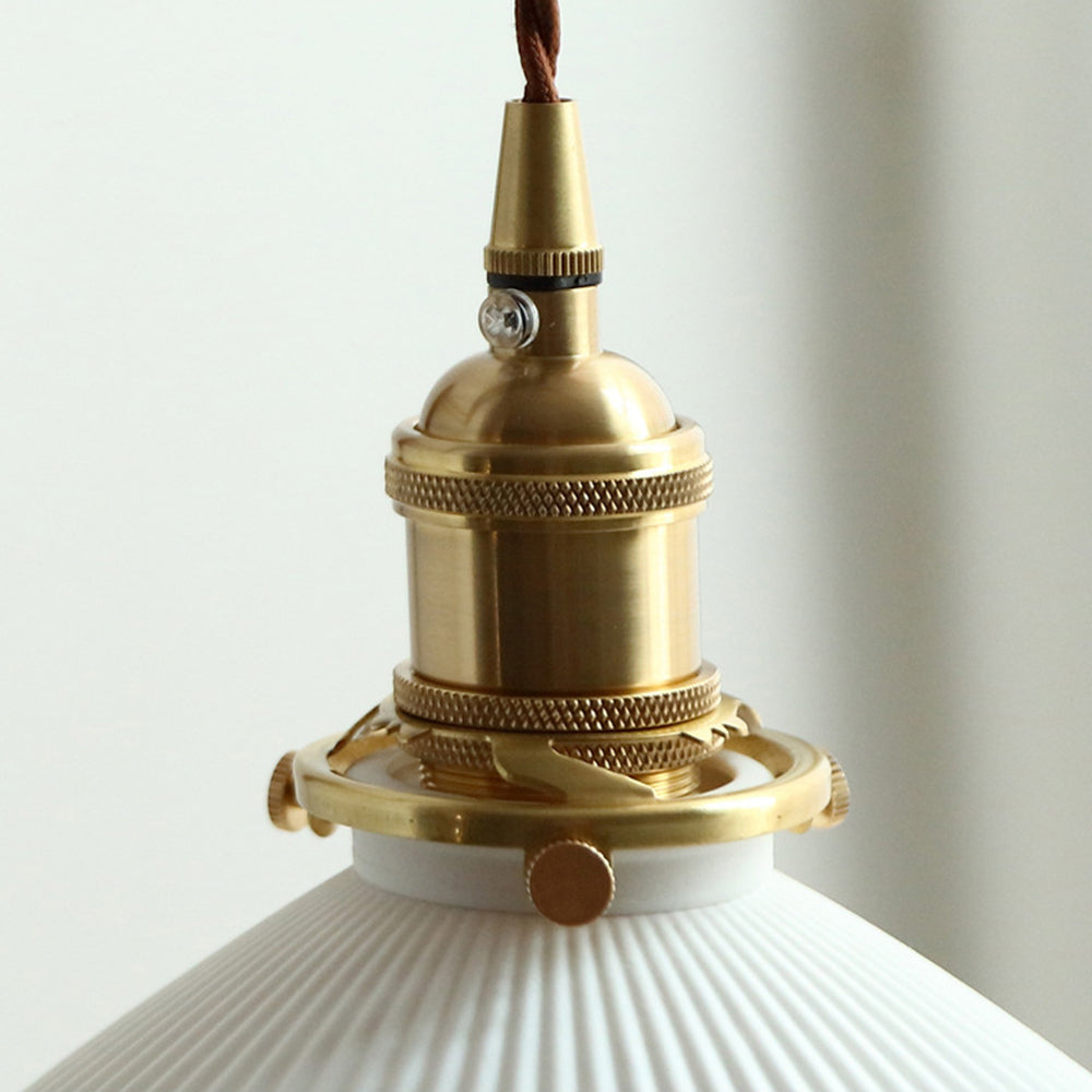 Muto Design LED Applique da Parete Ceramica/Legno/Chiaro Cupola Vintage Soggiorno/Camera da Letto