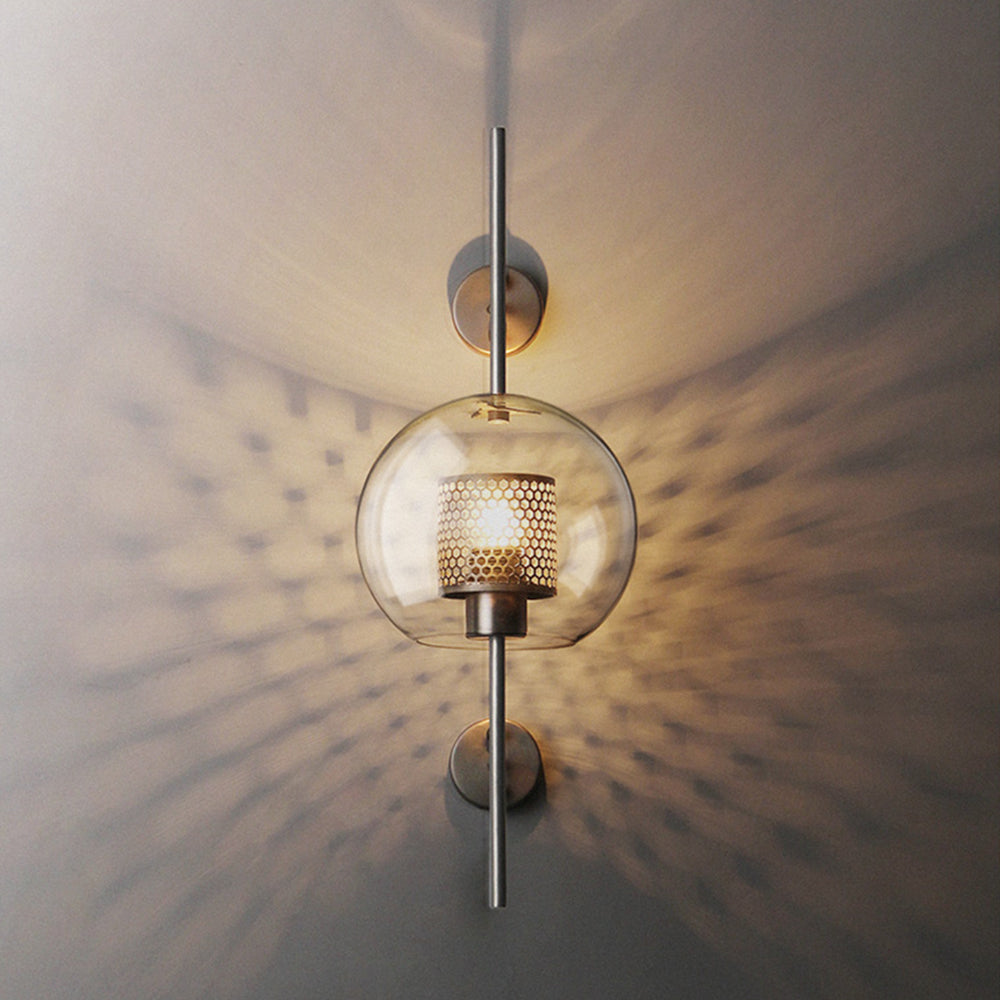 Arisha Industriale LED Applique Metallo/Vetro Argento/Oro Globale