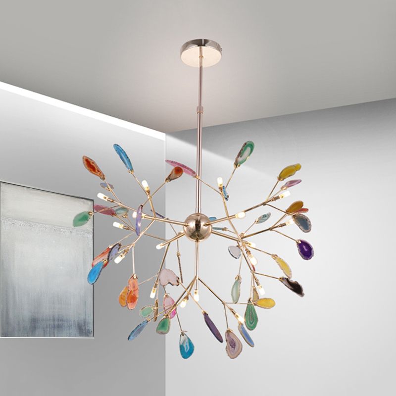 Arisha Artistico Agata Fogliare Lampade a Sospensione