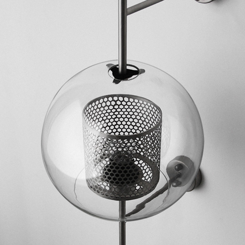 Arisha Industriale LED Applique Metallo/Vetro Argento/Oro Globale