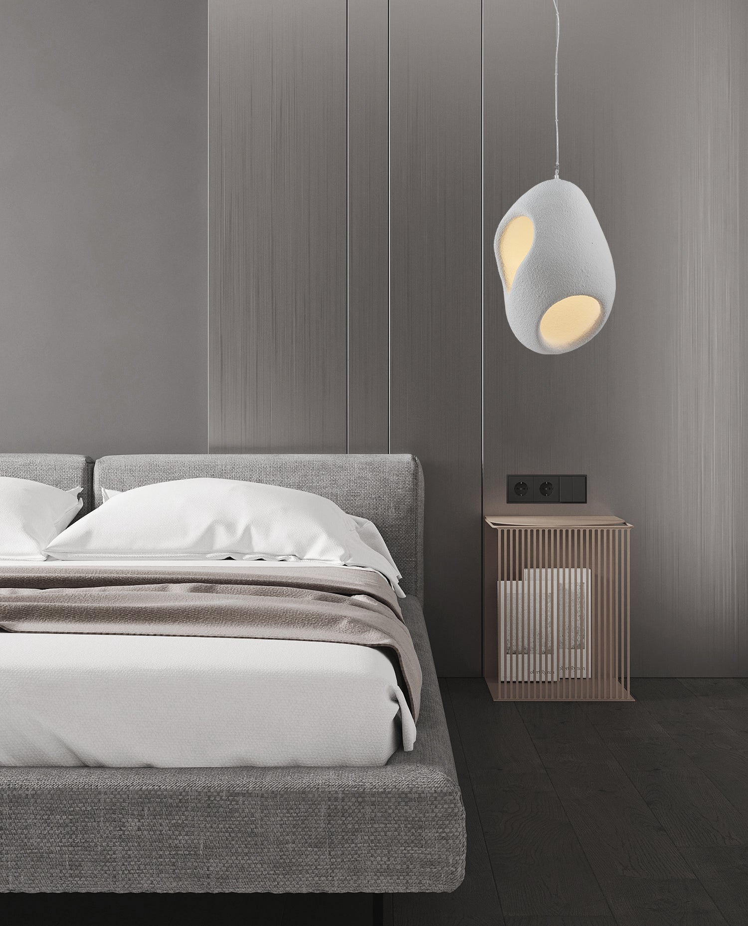 Zavelyra Textured Resin Pendant Light - Blowlighting