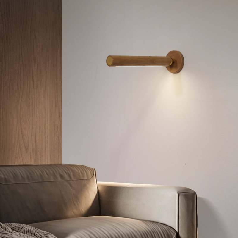 Muto Moderne Design LED Applique Legno/Metallo Ruotabile/Rimovibile