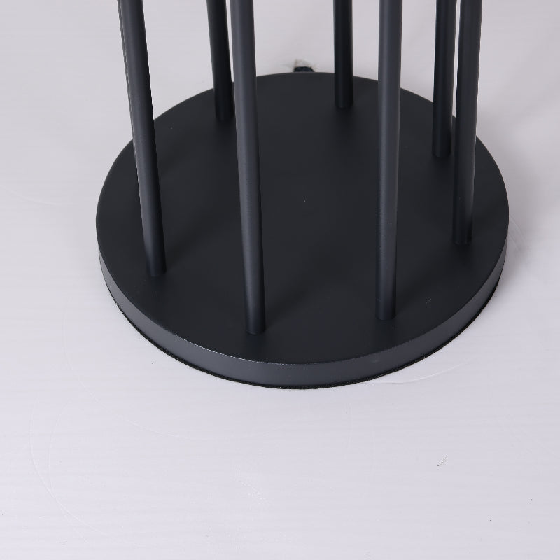 Arisha Moderna LED Lampada da Terra Metallo/Vetro Nero Giardino