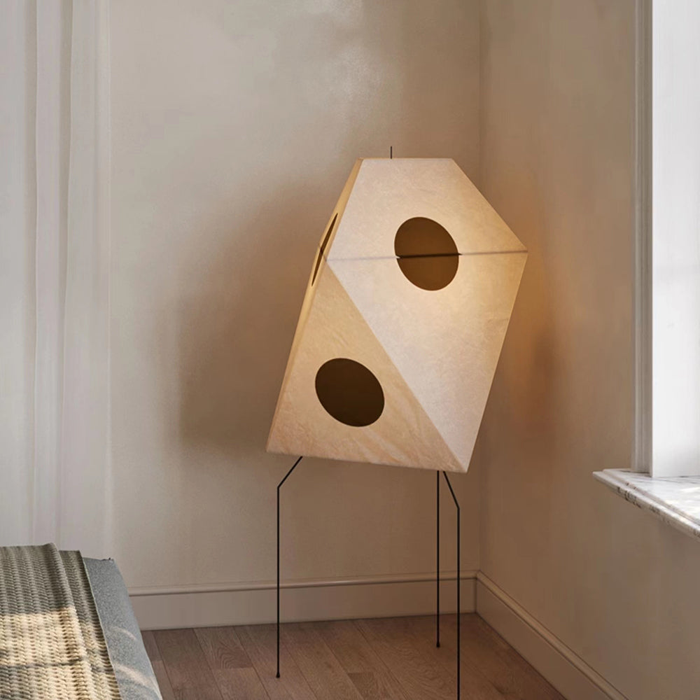 Ritta Moderno Artificiale Lampada da Terra Carta Metallo