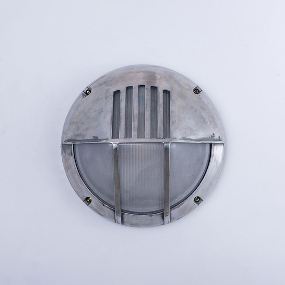 Ray Moderna PC/Vetro Applique Esterno Argento Cortile/Balcone