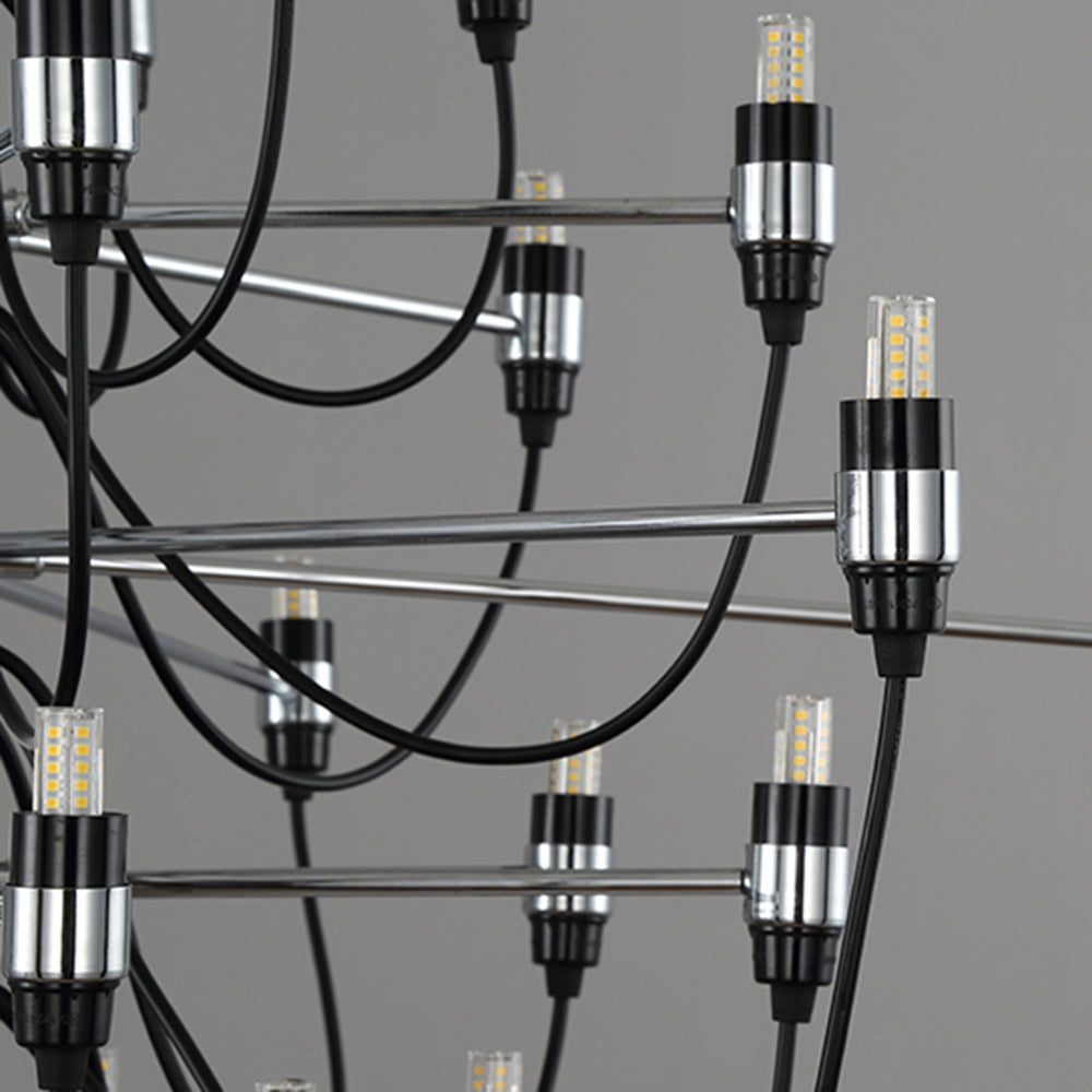 Silva Retro Metallo Lineare Lampadari Soggiorno