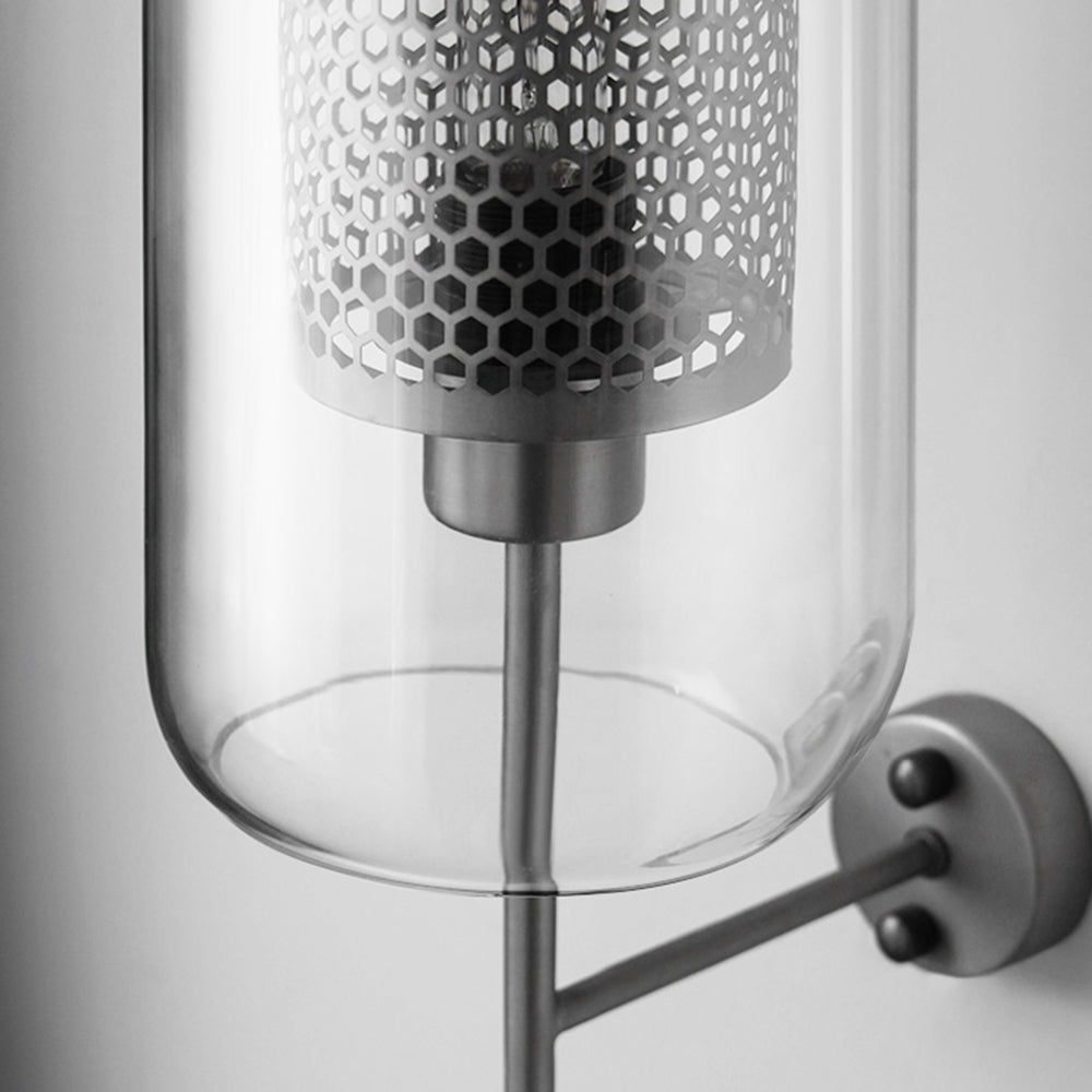 Arisha Industriale LED Applique Metallo/Vetro Argento/Oro Globale