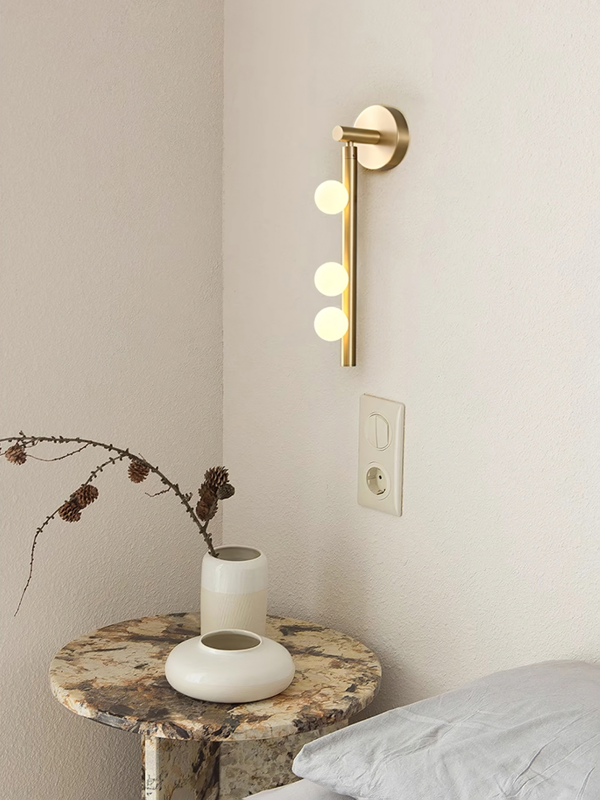 Brass Glass Tube Wall Lamp - Blowlighting