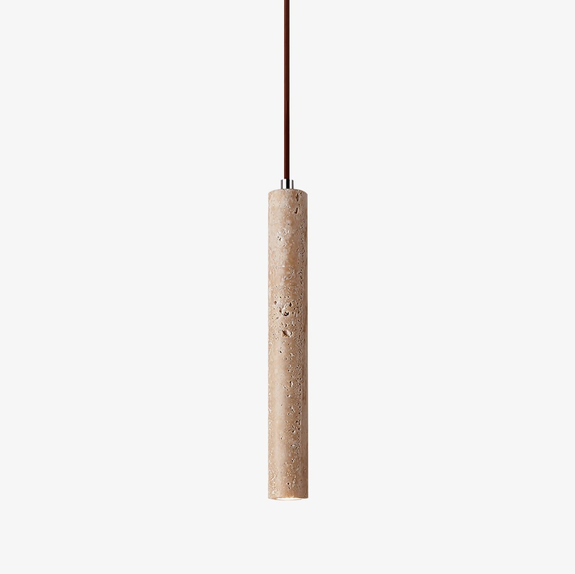 Olvynarae Cylindrical Travertine Pendant Light - Neutralighting