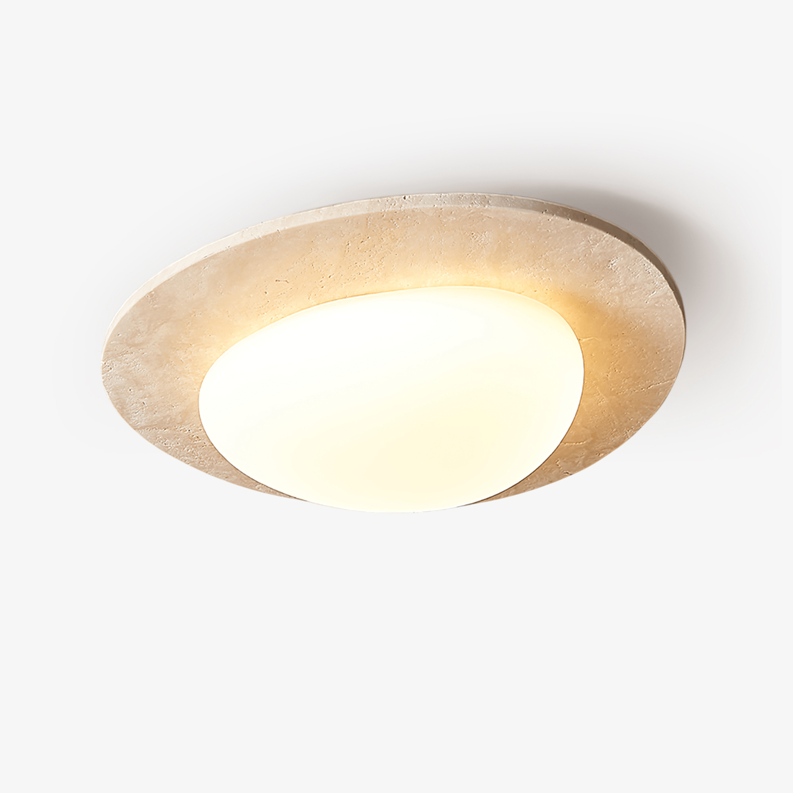 Orlaeisra Circular Travertine Ceiling Light - Neutralighting