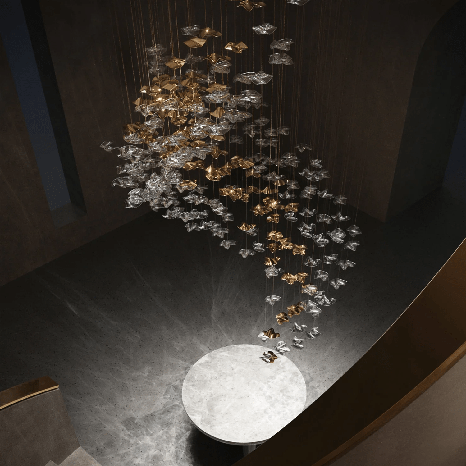 Vecarisra Luxury Tidal Art Glass Pendants Lamp - Blowlighting