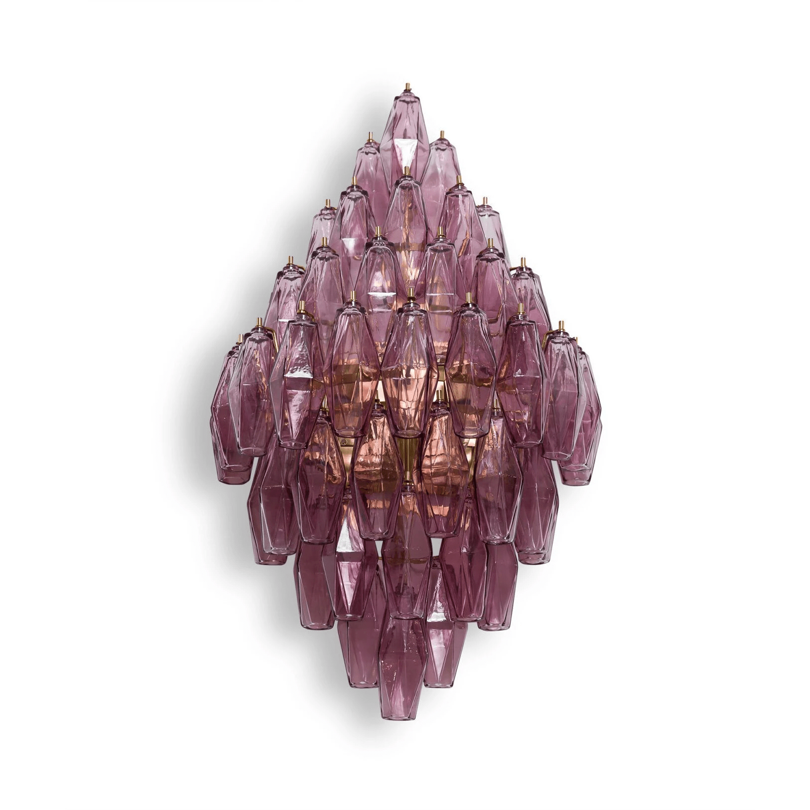 Aurora Wall Light Amber Diamond Polyhedron Vintage - Neutralighting