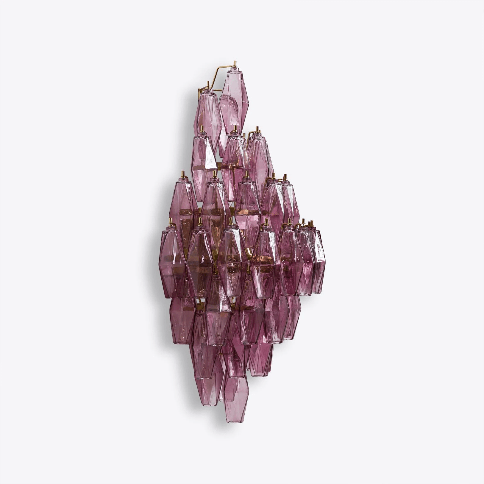 Aurora Wall Light Amber Diamond Polyhedron Vintage - Neutralighting