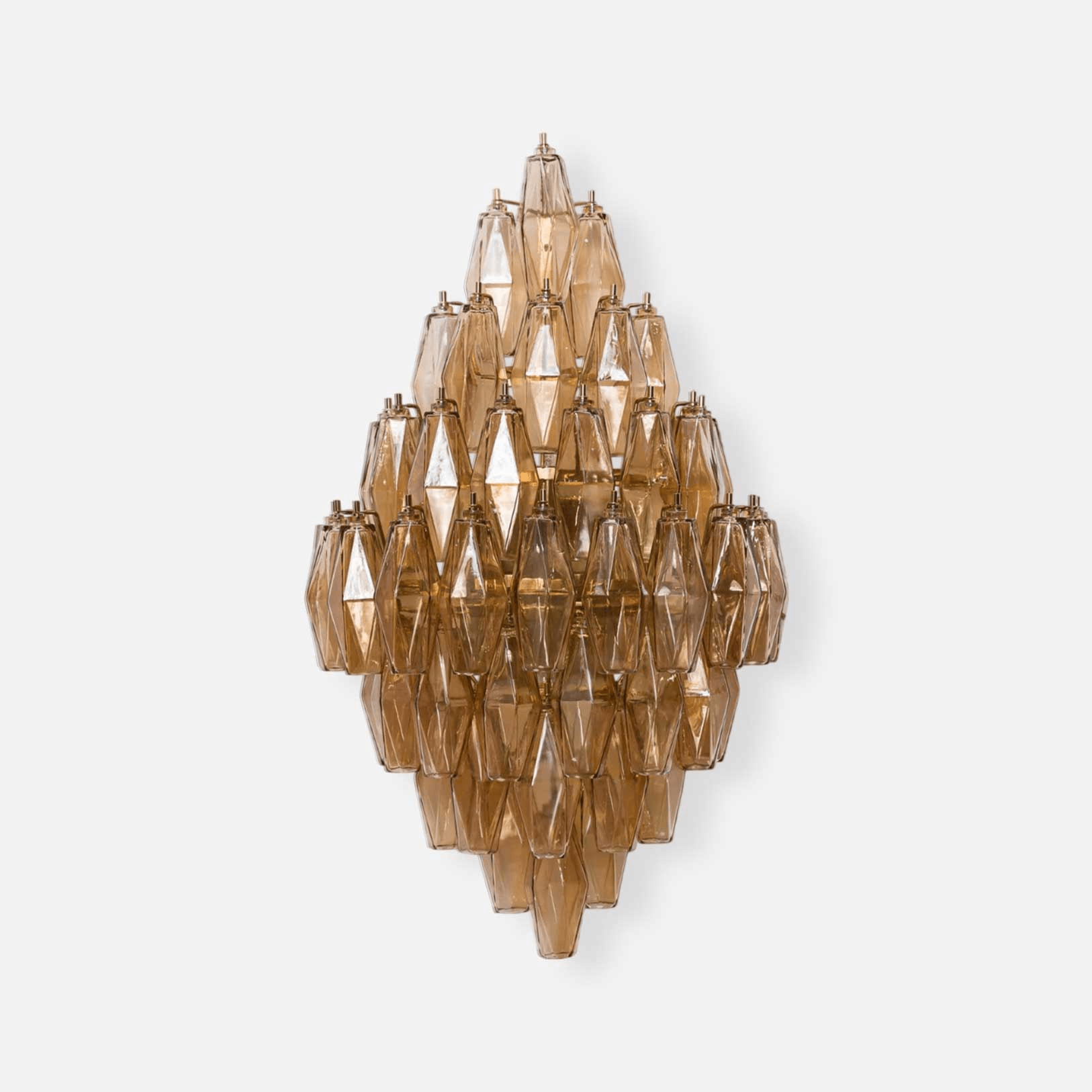 Aurora Wall Light Amber Diamond Polyhedron Vintage - Neutralighting