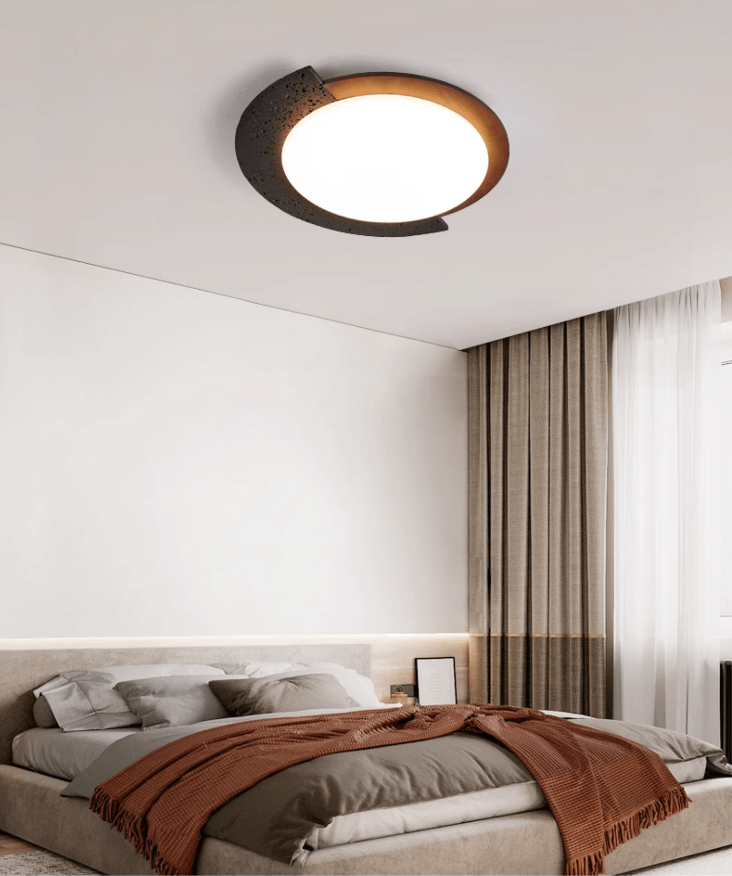 Ulvinor Asymmetrical Travertine Ceiling Light - Neutralighting